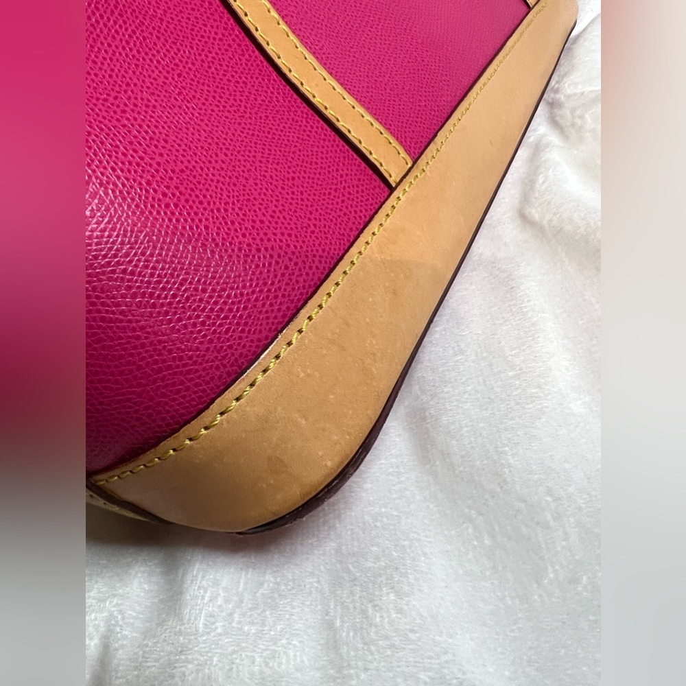 Dooney & Bourke Fuchsia Cynthia Leather Tote - Picture 11 of 17